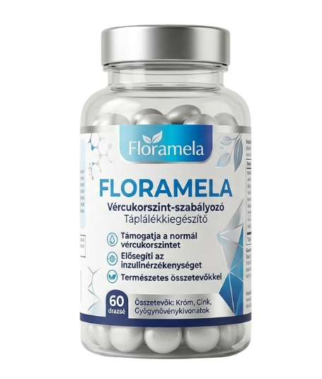 A Floramela napi rutin-kiegészítő termék csomagolása